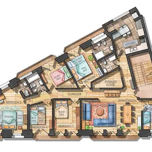Bright Center, 10m From Subway, 6 Rooms, Up To 20 Ppl Holiday home